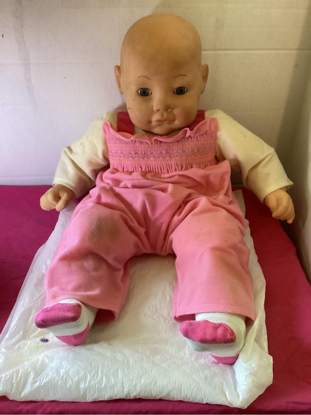 568-Vintage 2001 20 Inch Cititoy Soft Body Baby Doll with Original Clothes